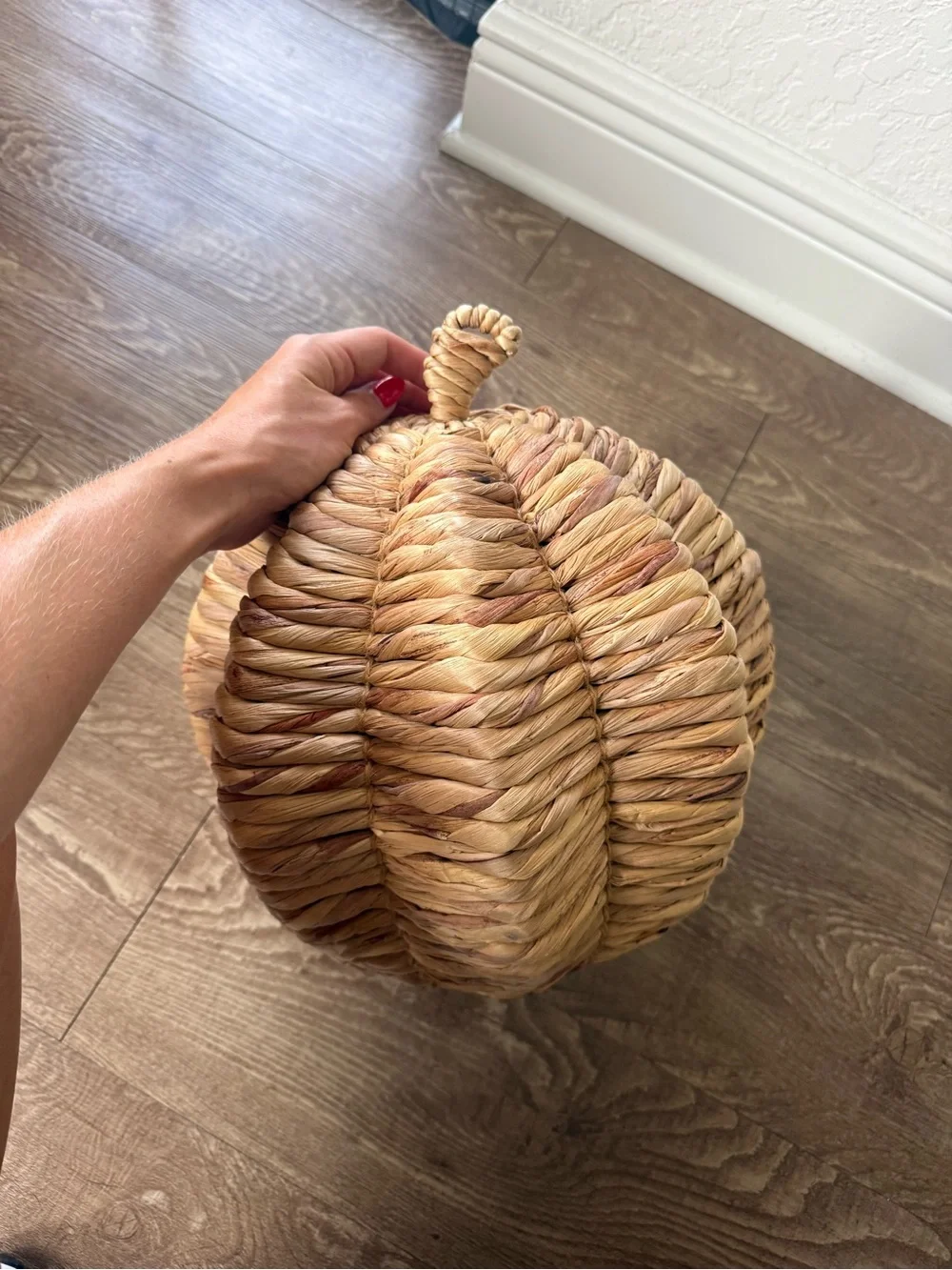Natural Wicker Pumpkin